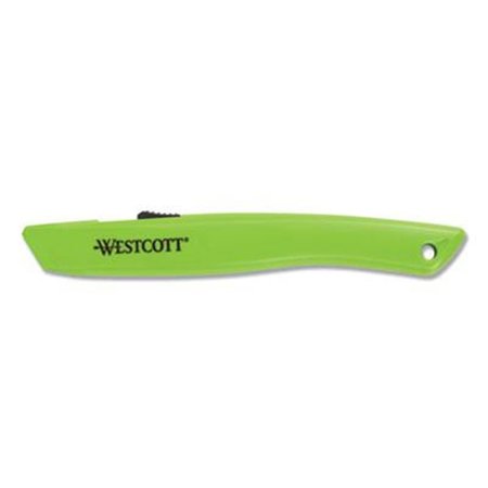 WESTCOTT ACM 6.15 in. Safety Ceramic Blade Box Cutter Knife, Green WE472222
